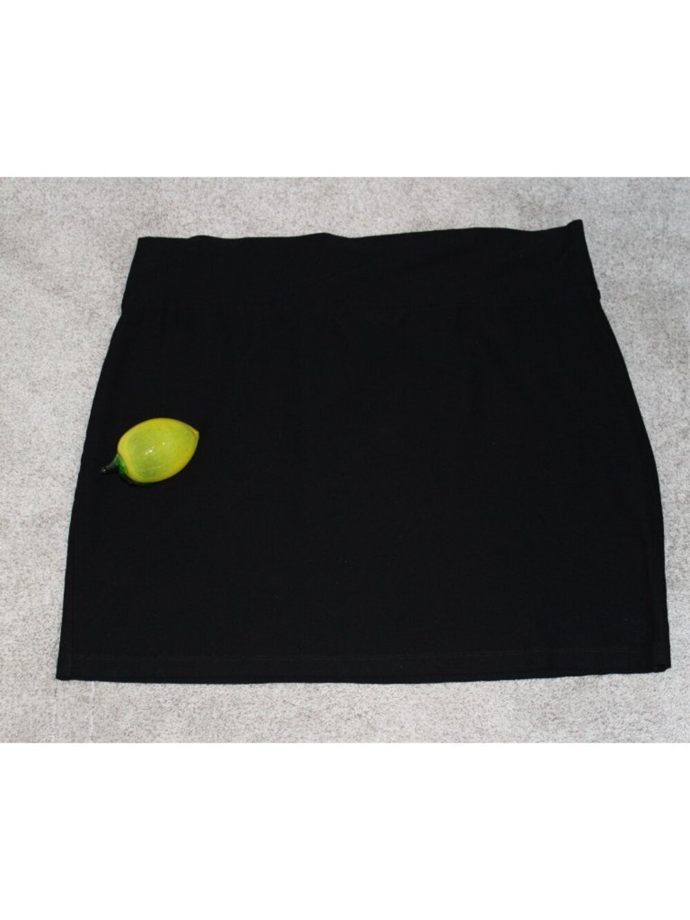 Eileen Fisher Women's Plus Size 1X Black Viscose French Crepe Stretch Skirt